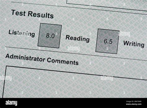 ielts paper based test results.